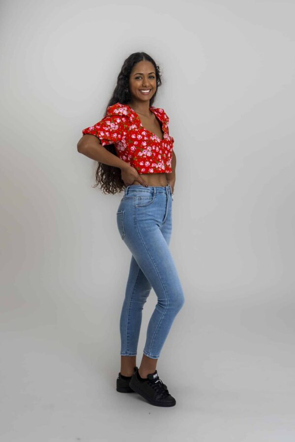 Top de Impressão Floral