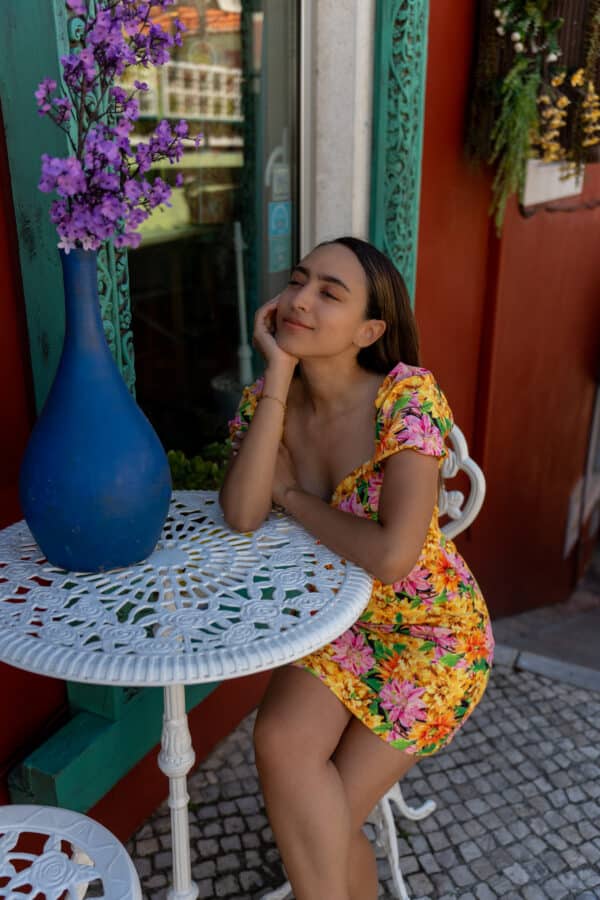 Vestido Estampado Corsetero