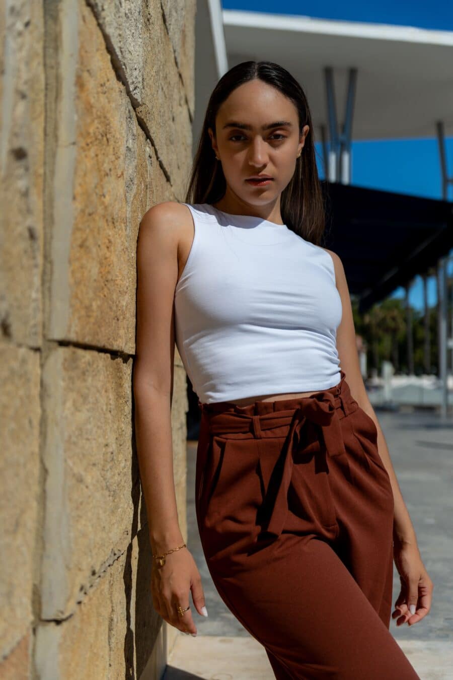 Culotte Pants de cor cereja - Image 2